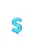 Alphabet Blue Stars Foil Balloon